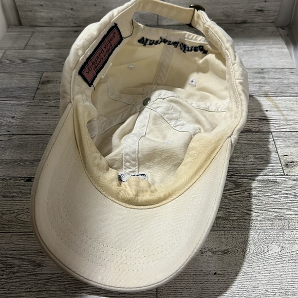 Vineyard vines cream distressed baseball cap hat - Picture 6 of 7